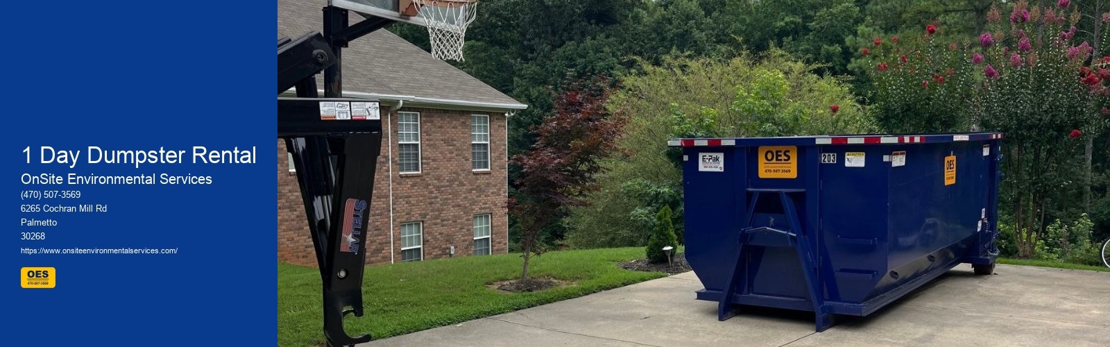 1 Day Dumpster Rental