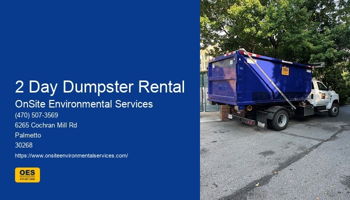 Dumpster Pricing