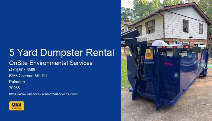 Onsite Dumpster Rental