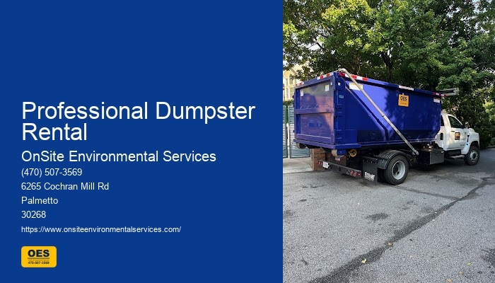 Environmental Dumpster Rental