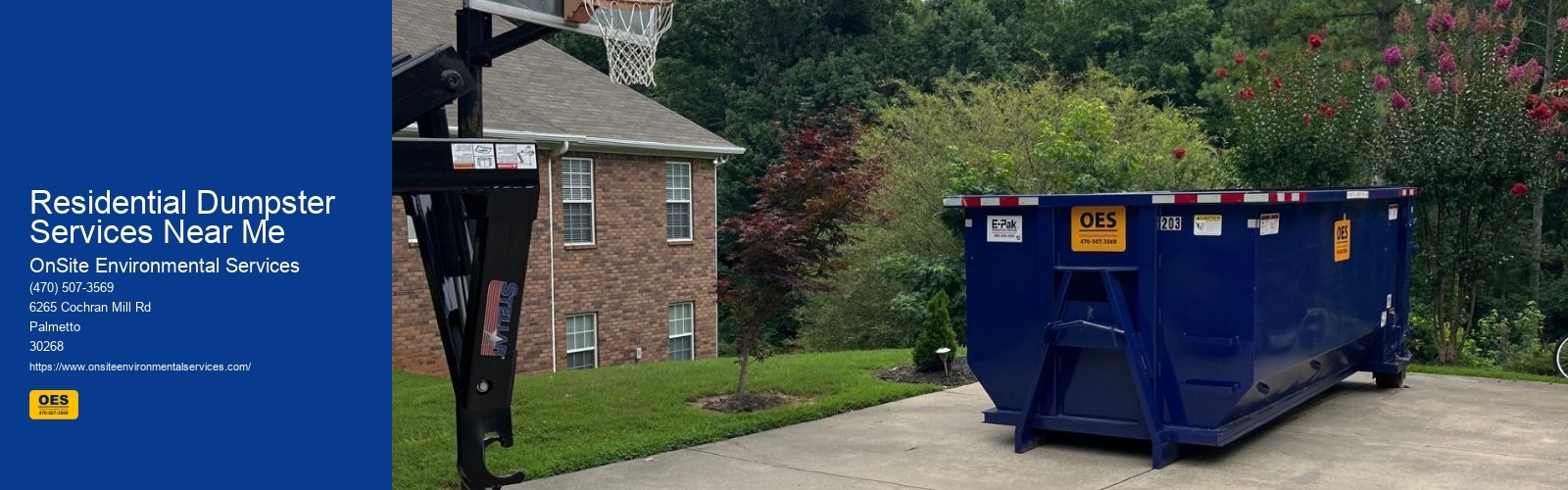 Residential Dumpster Services Near Me