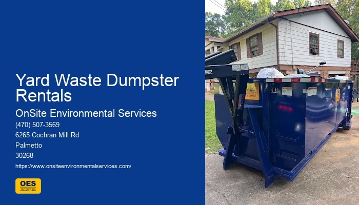 Onsite Dumpster Rental